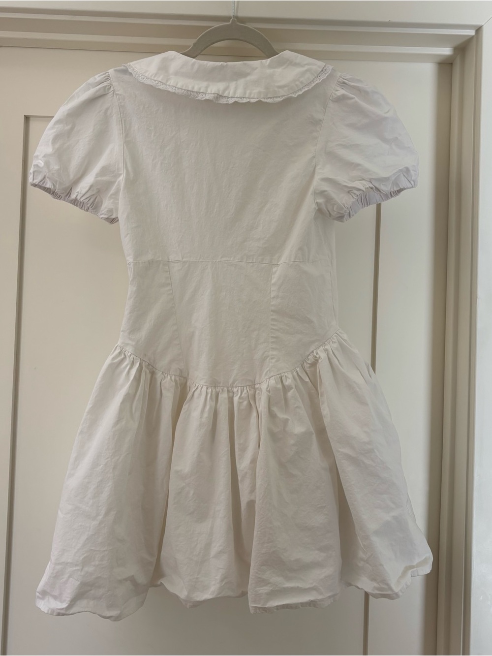 Zara Peter Pan collar poplin white mini dress 0881/314 Small - Picture 6 of 10